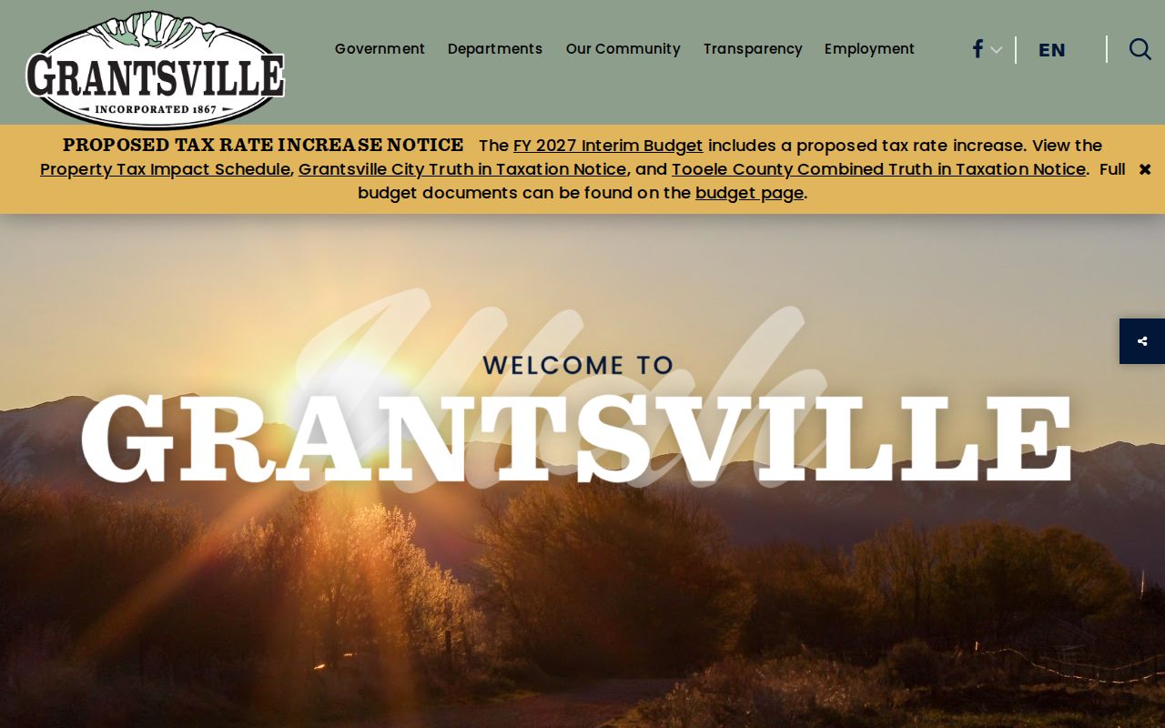 Grantsville city hall for Grantsville criminal history access