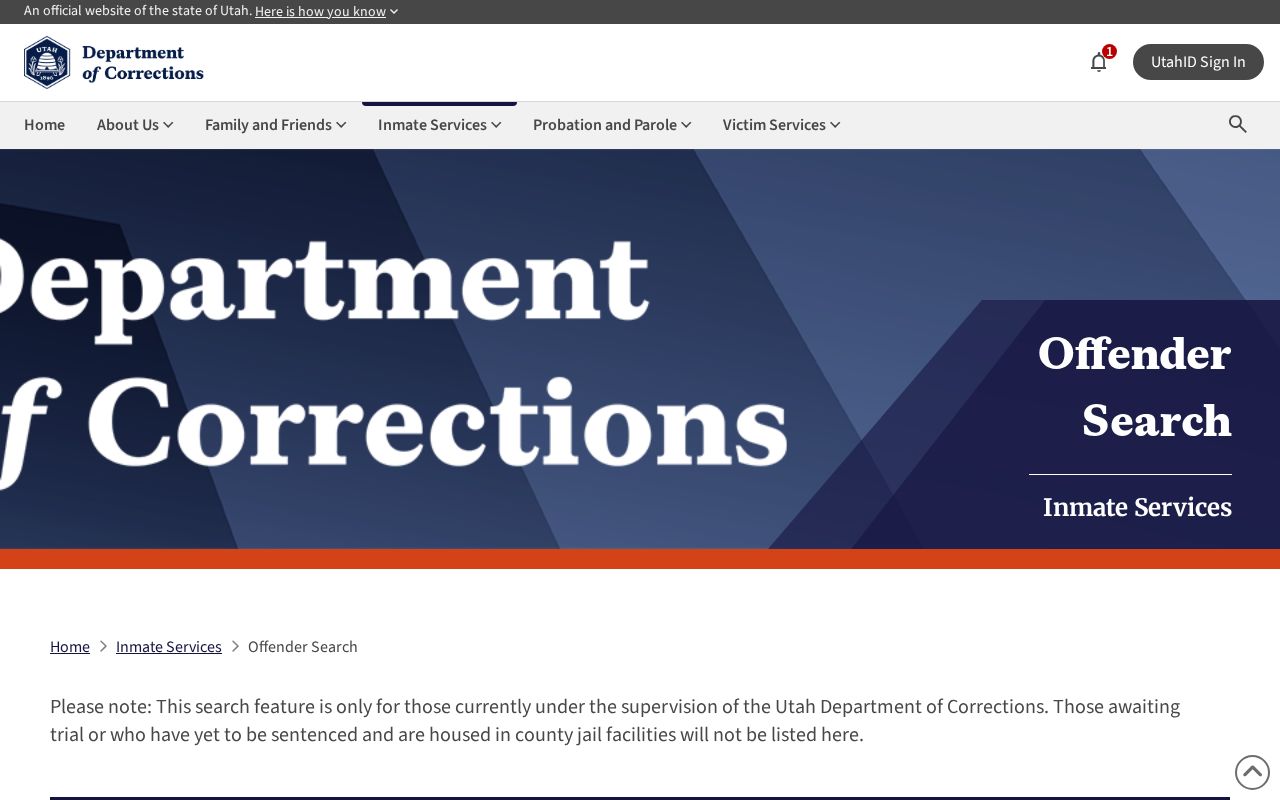 Tooele County arrest history Utah corrections offender search