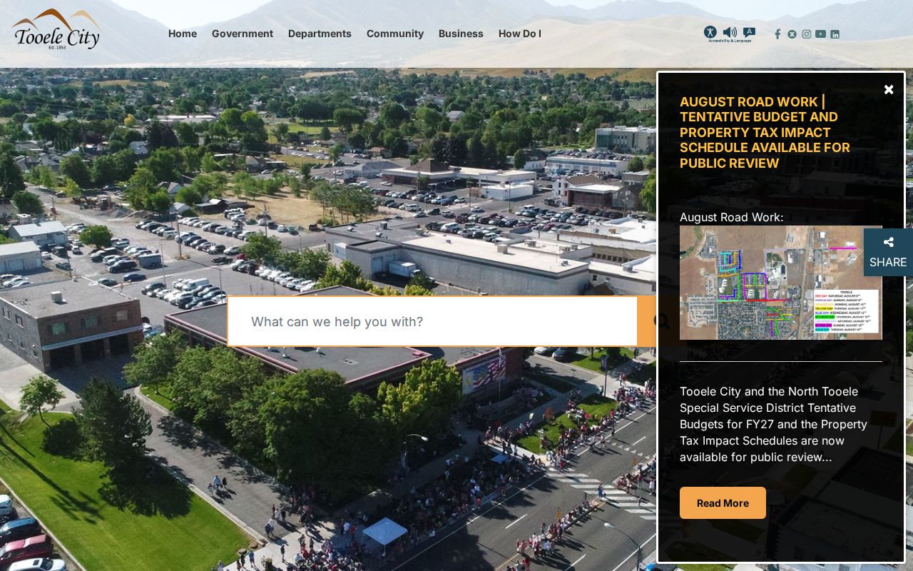 Tooele city hall for Tooele criminal history record access